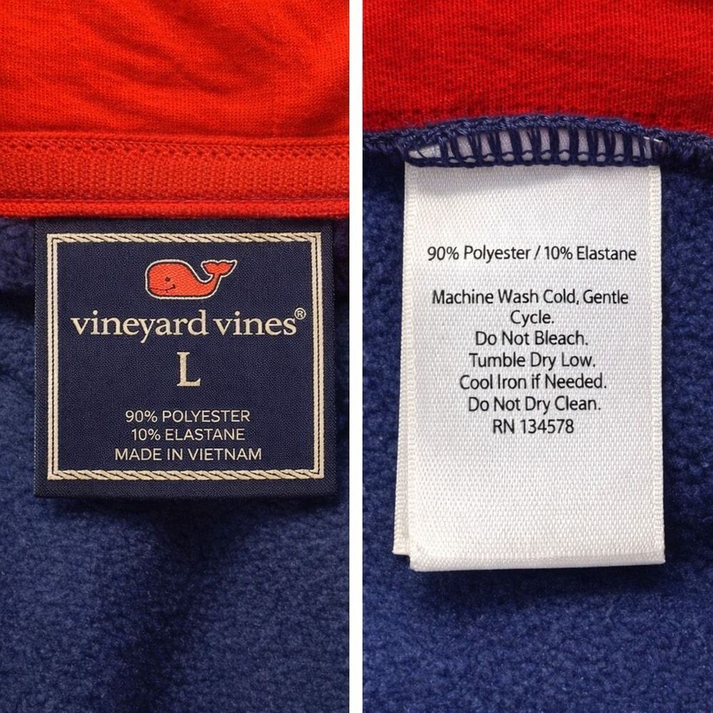 Vineyard Vines Blue Softshell Jacket Full Zip Per… - image 5